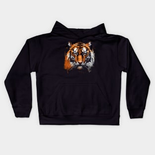 Colorful Tiger Head Kids Hoodie